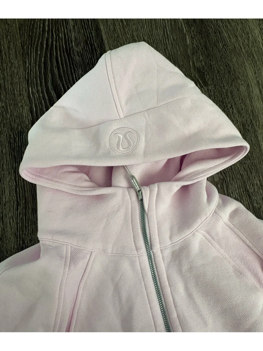 Lululemon Light Pink Quarter Zip Scuba Hoodie